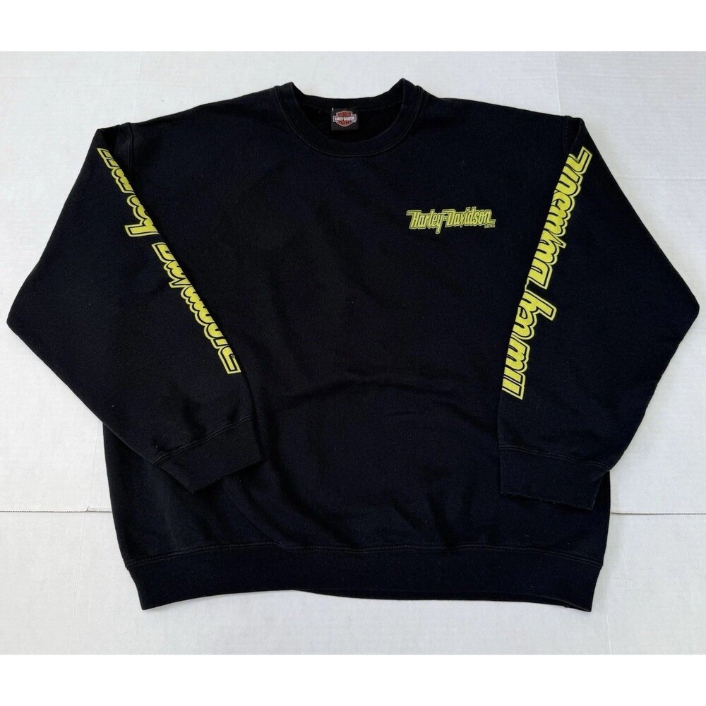 Harley-Davidson Crewneck Sweatshirt Black Alligator Alley Fort Lauderdale FL